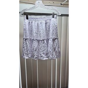 BB DAKOTA STEVE MADDEN PURPLE FLORAL SKIRT WOMENS SZ M NEW P1-70